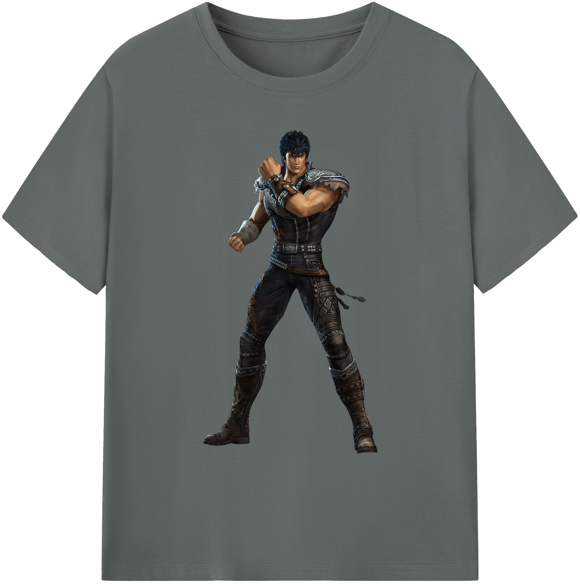 （画像用） 北斗の拳 Fist of the North Star 綿100％ メンズ半袖Tシャツ｜肌触りやわらか＆通気性